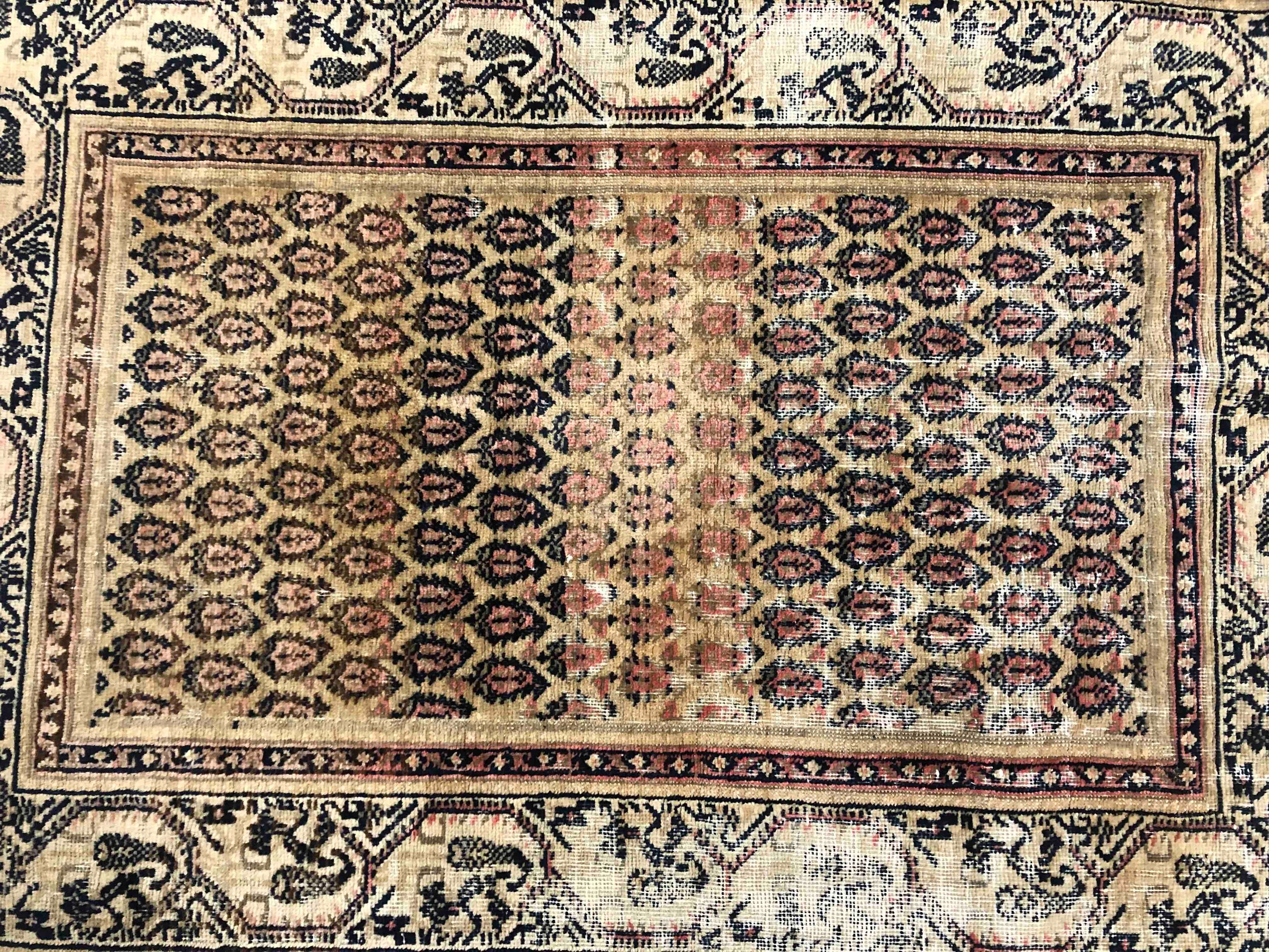 Rug, Kazak with repeating boteh motifs within multiple borders. L.140 W.105cm. - Image 2 of 4