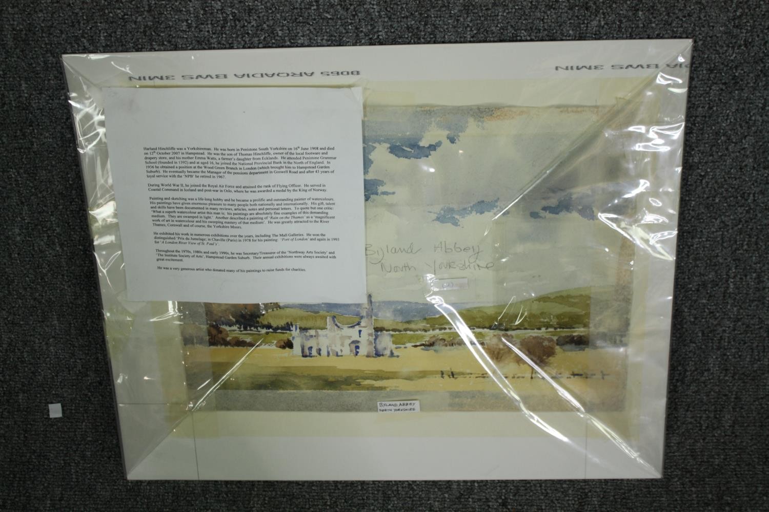 Harland Hinchcliffe (1908-2007), two unframed watercolour landscapes, unframed and signed. H.41 W. - Image 4 of 5