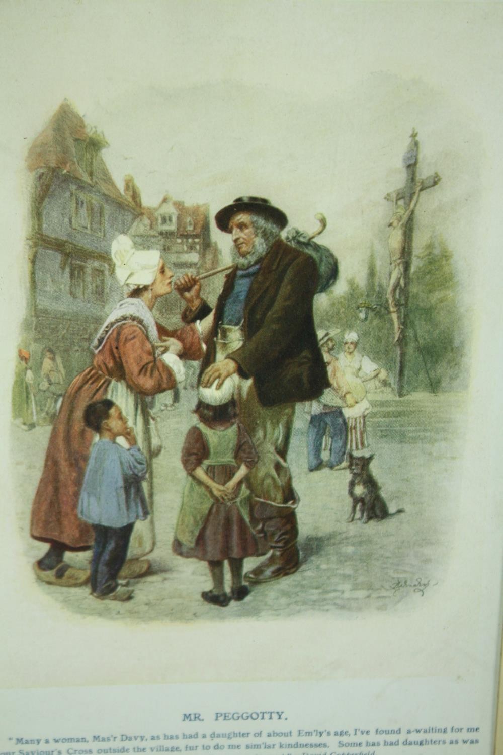 A set of four early 20th century prints; Dickens characters, framed and glazed. H.37 W.32cm. - Image 2 of 10