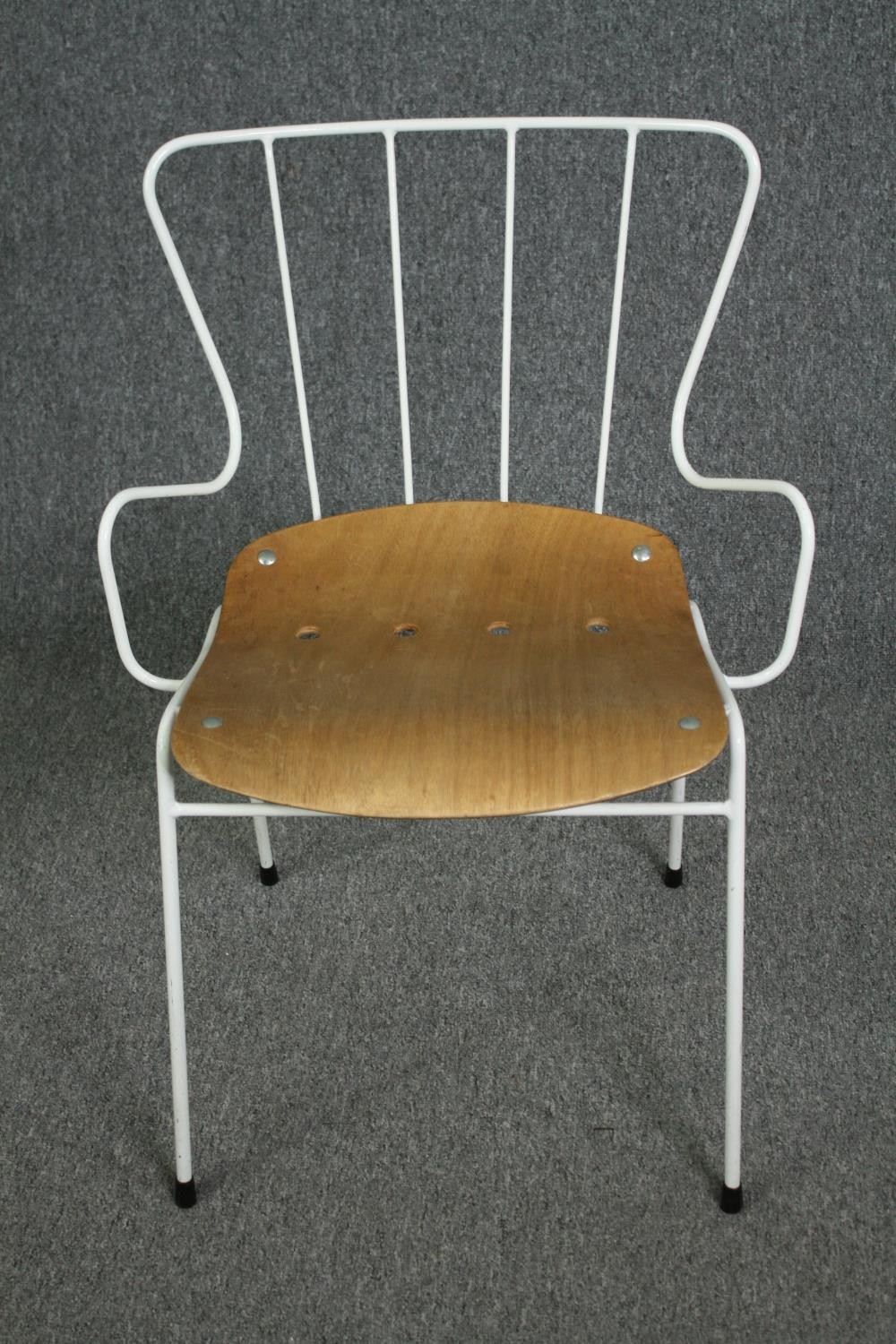 A set of six vintage Ernest Race Antelope chairs with laminated moulded panel seats. (Designed for - Image 2 of 6