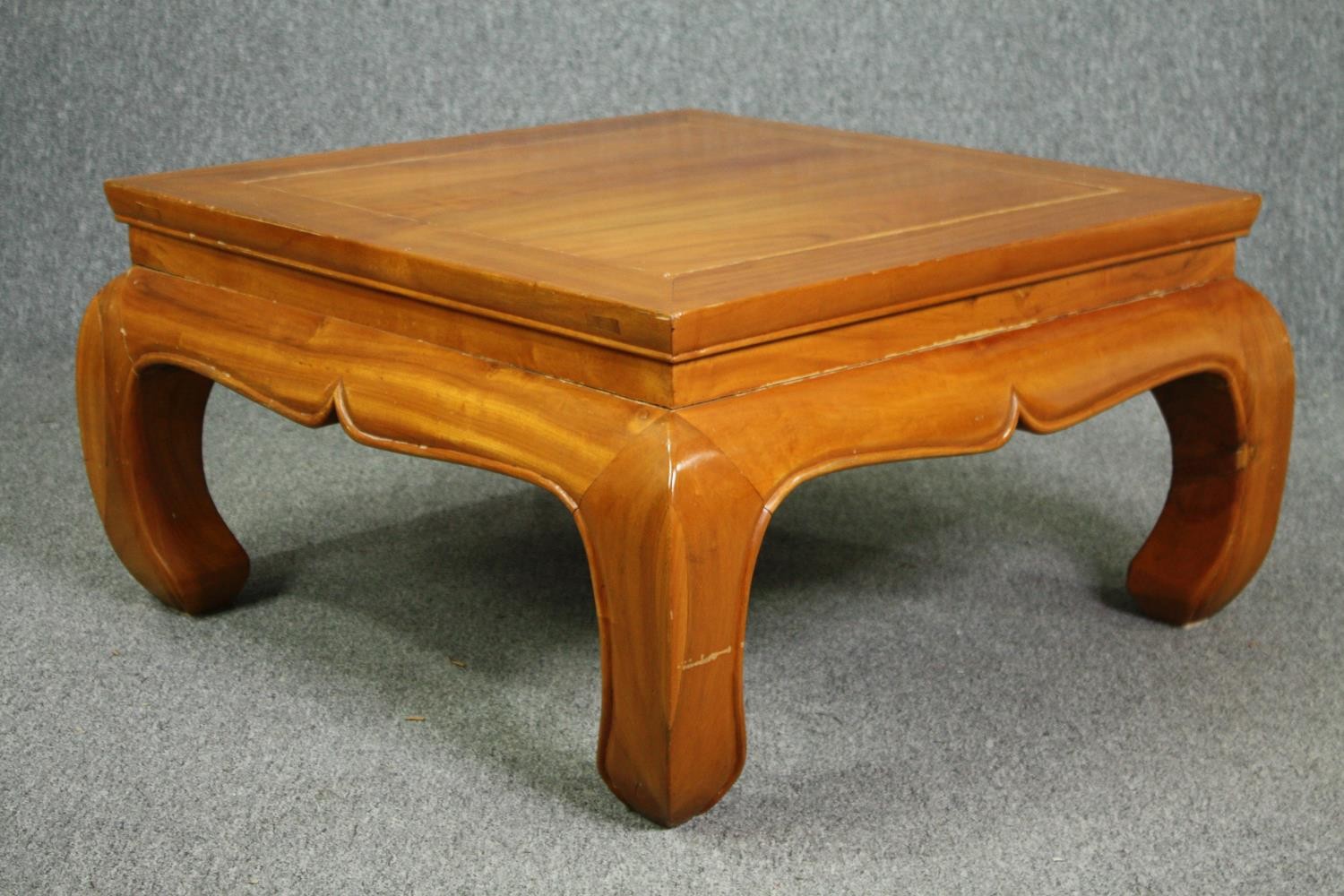 Coffee table, Chinese hardwood. H.45 W.83 D.83cm. - Image 3 of 5