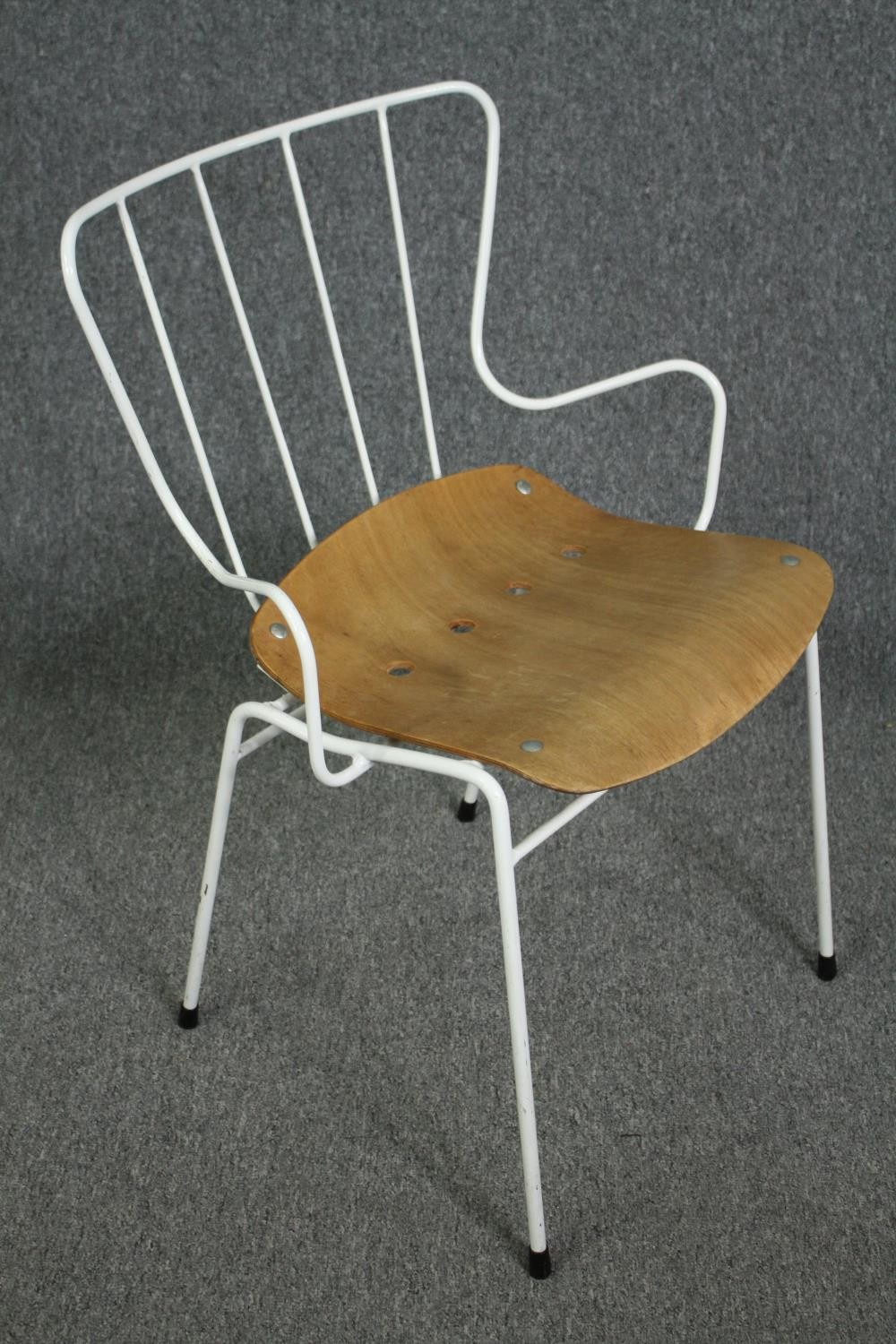 A set of six vintage Ernest Race Antelope chairs with laminated moulded panel seats. (Designed for - Image 3 of 6