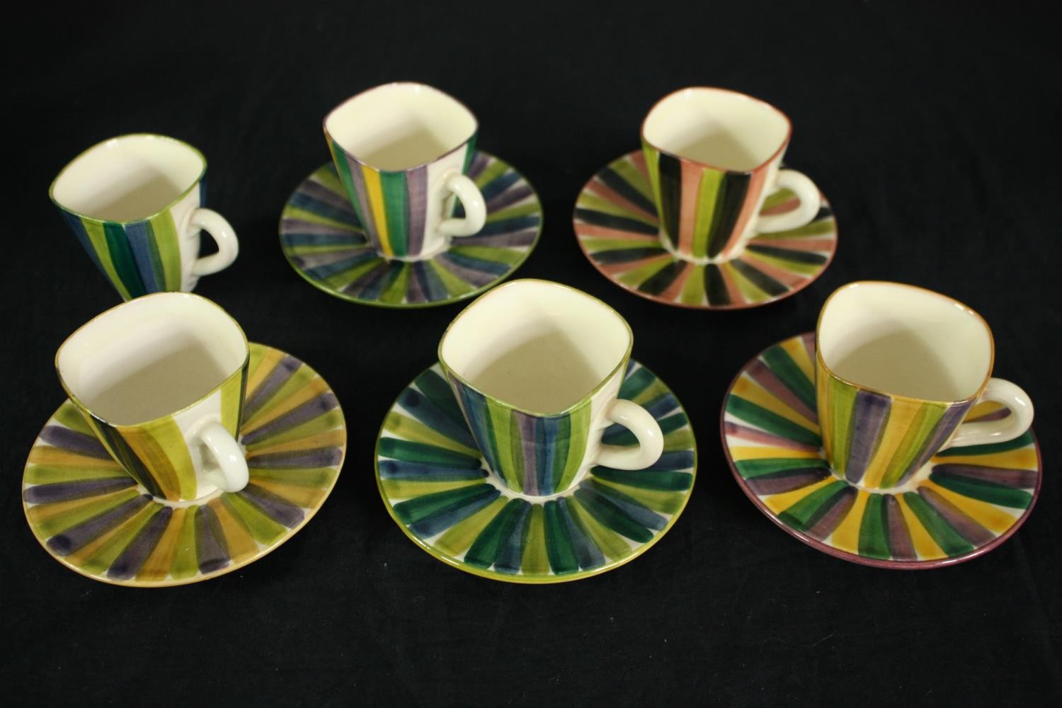 A collection of Danish mid century pottery, including three Bangholm Keramik handled serving - Image 7 of 13