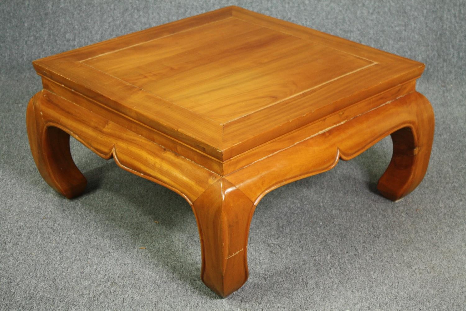 Coffee table, Chinese hardwood. H.45 W.83 D.83cm. - Image 2 of 5