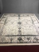 A large contemporary square rug in Persian style. L.305 W.305cm.