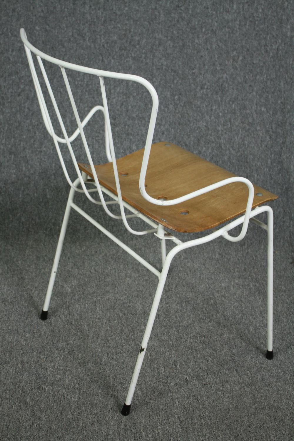 A set of six vintage Ernest Race Antelope chairs with laminated moulded panel seats. (Designed for - Image 4 of 6