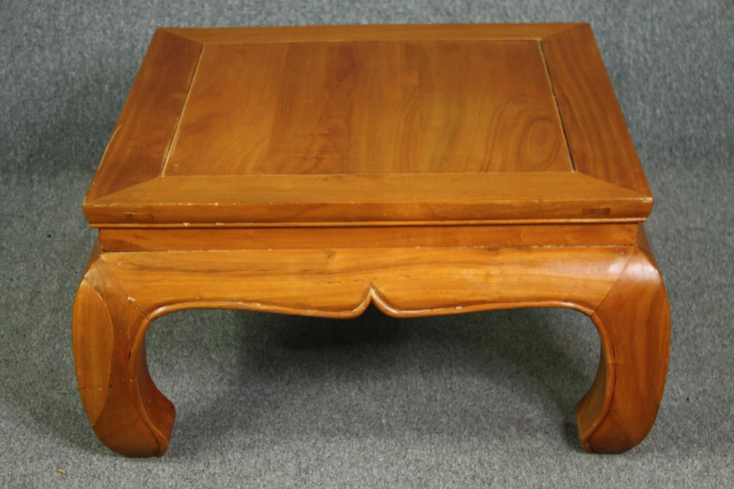 Coffee table, Chinese hardwood. H.45 W.83 D.83cm.