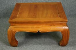 Coffee table, Chinese hardwood. H.45 W.83 D.83cm.