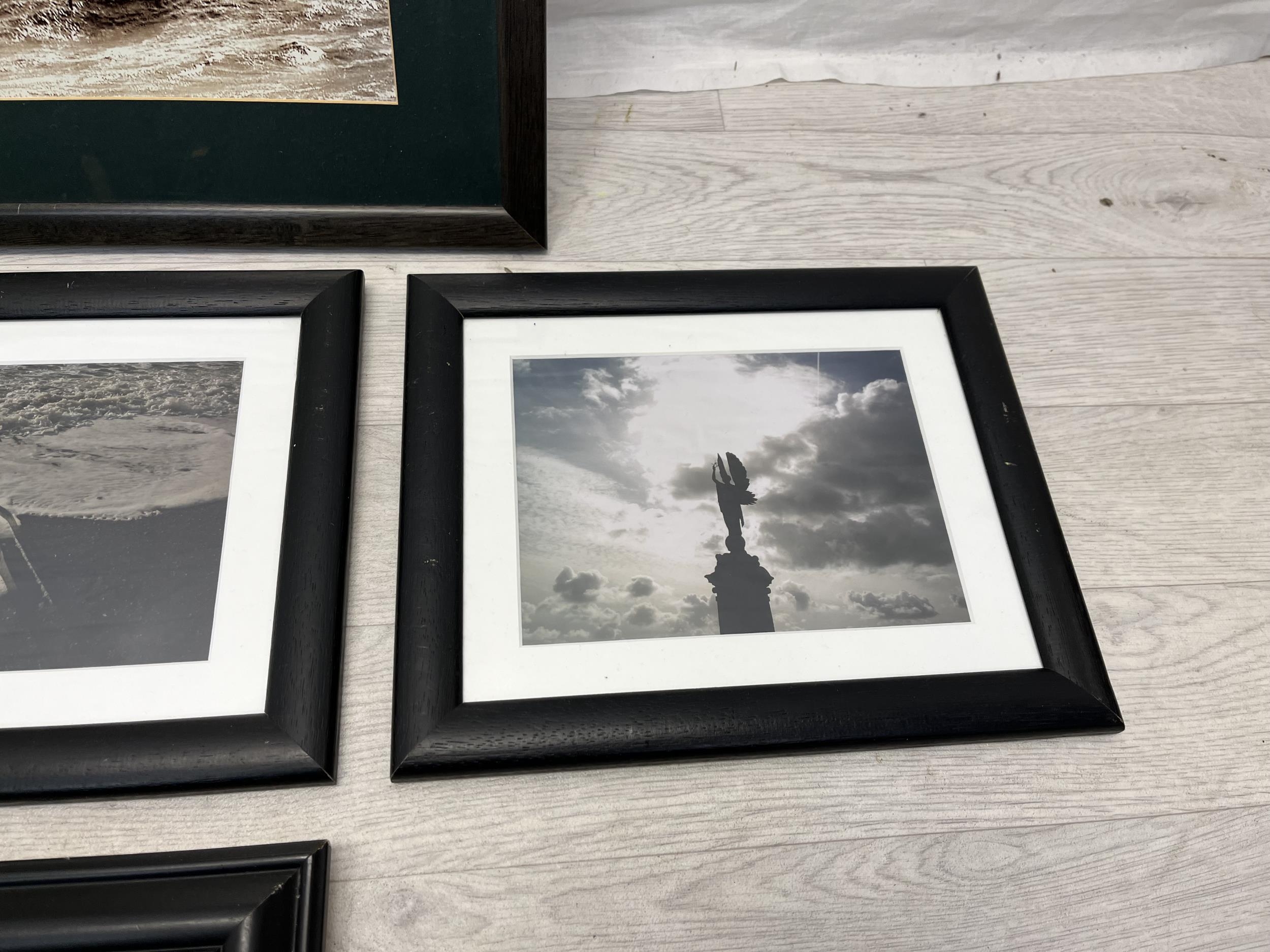 A set of five contemporary framed and glazed photographs. H.42 W.55cm. Largest. - Image 4 of 6