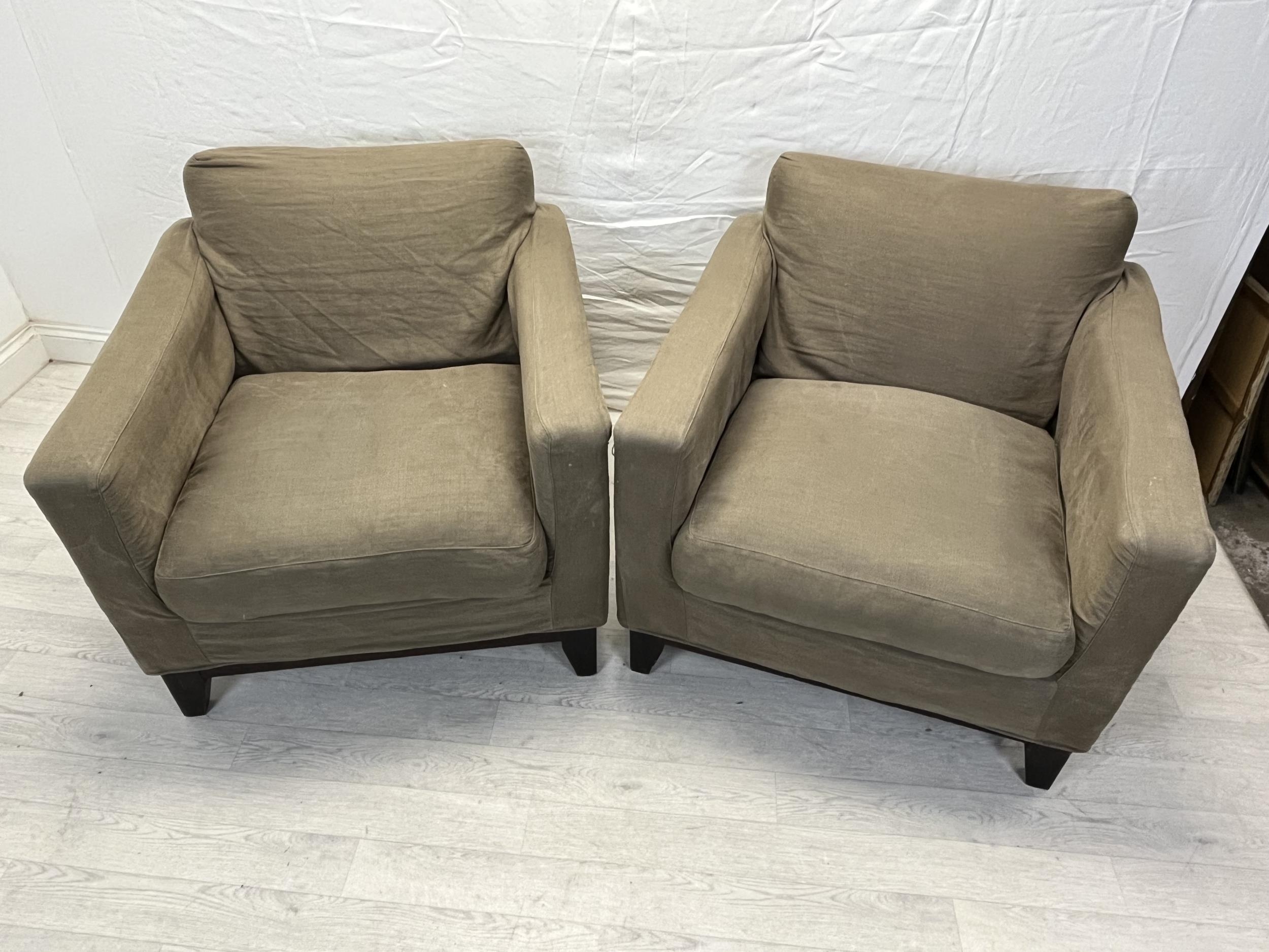 Armchairs, a pair contemporary Lombok. H.80cm. (Each). - Image 2 of 4