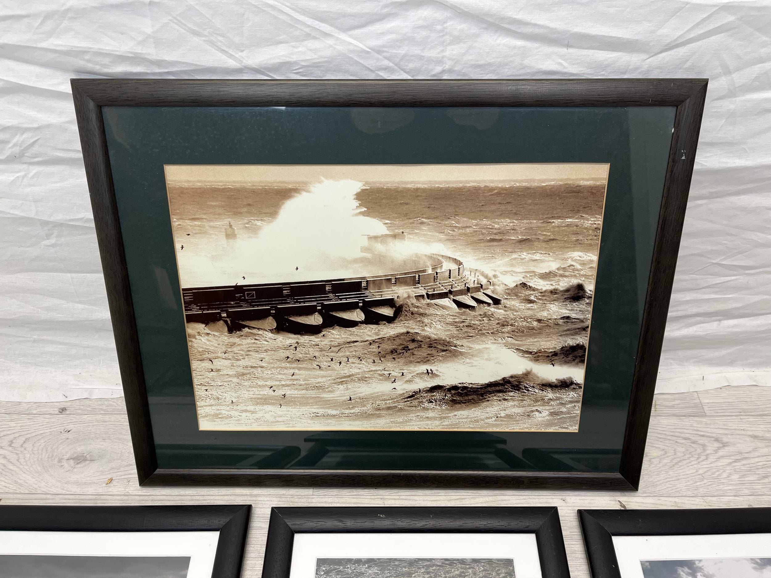 A set of five contemporary framed and glazed photographs. H.42 W.55cm. Largest. - Image 2 of 6