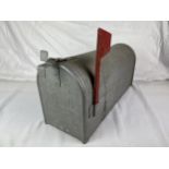 A 1950s vintage US postal service box. H.23 W.18 D.52cm.