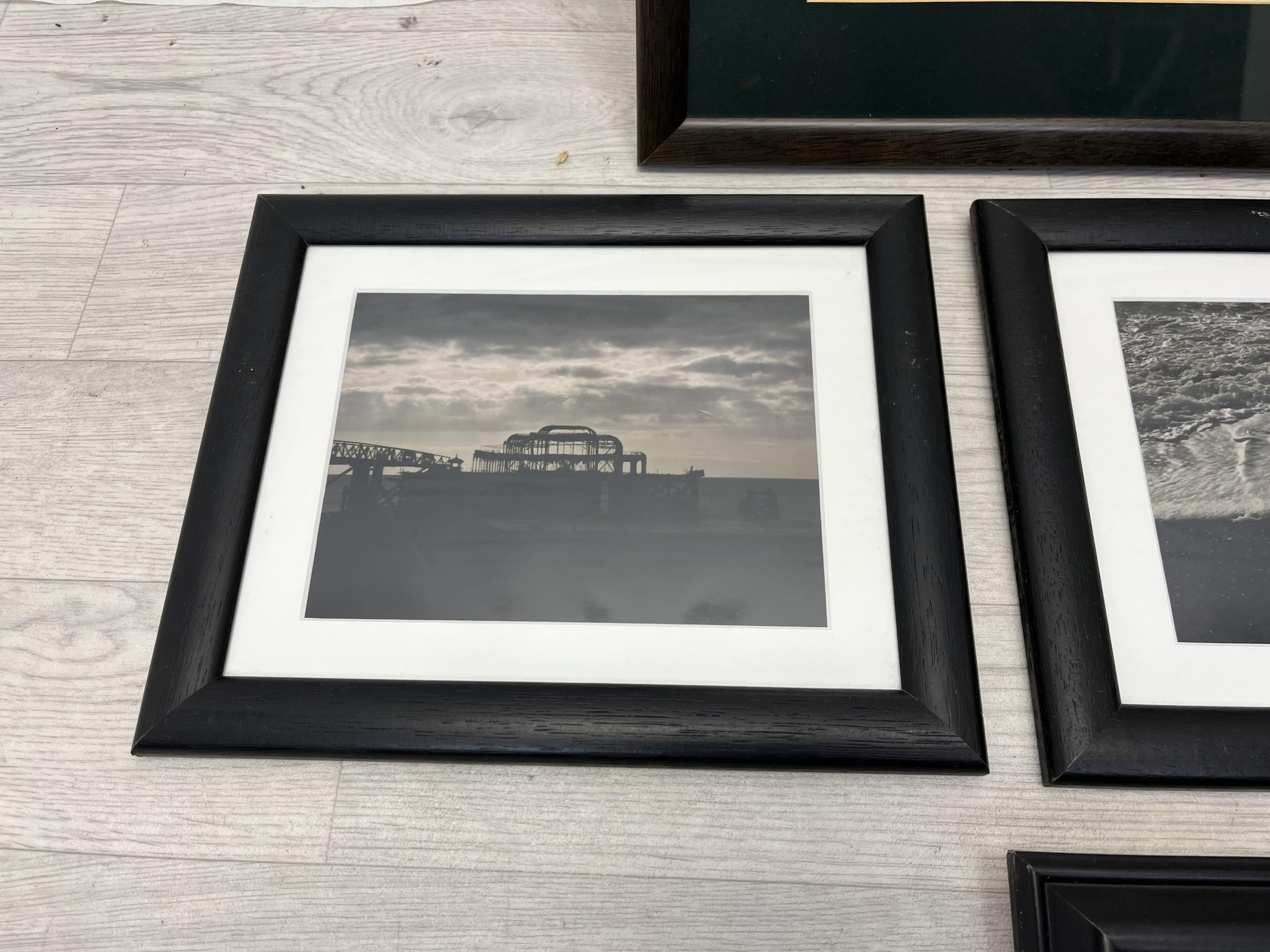 A set of five contemporary framed and glazed photographs. H.42 W.55cm. Largest. - Image 5 of 6