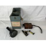A miscellaneous collection of WW2 sight and navigation equipment.