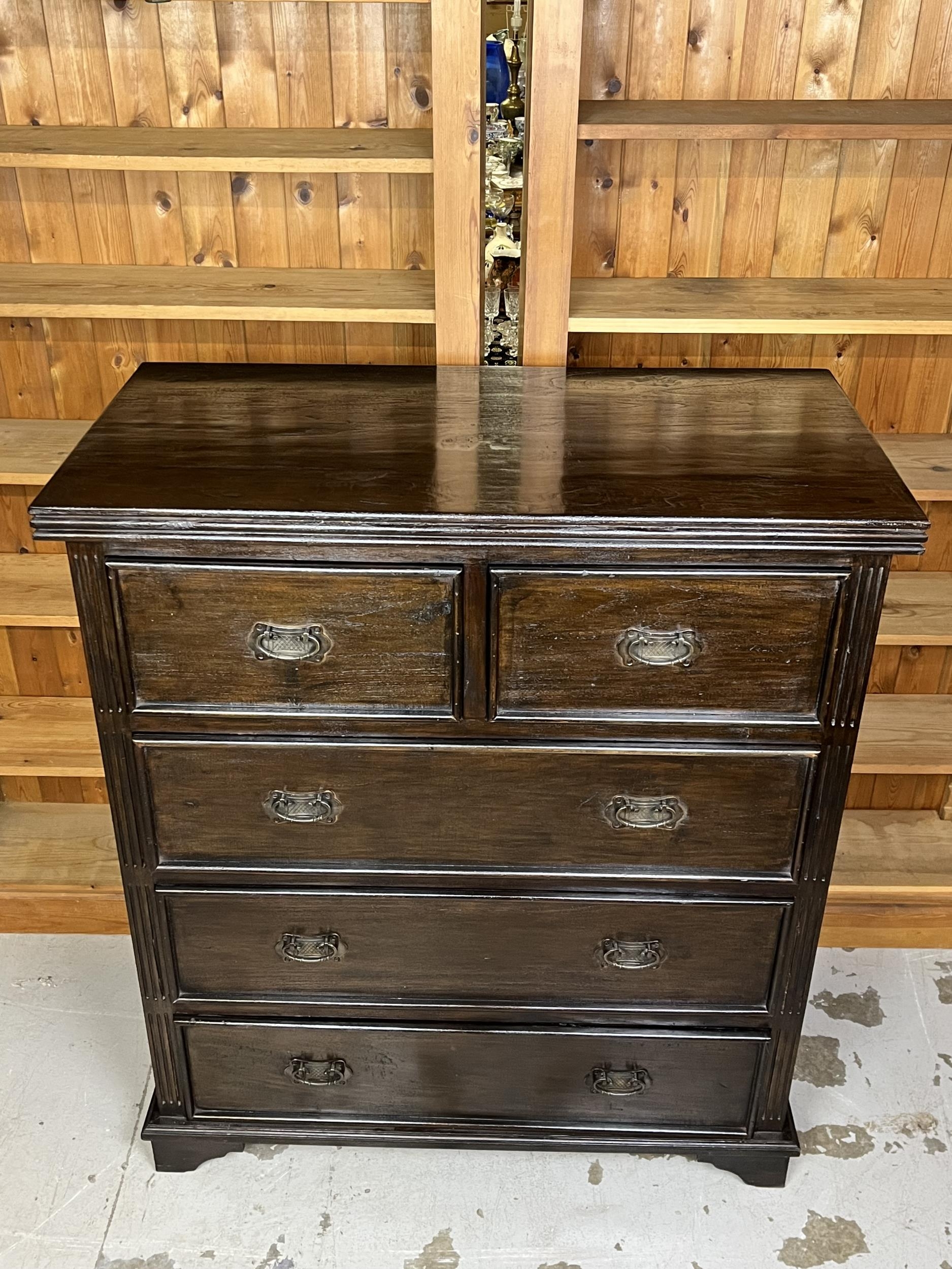 A Lombok chest of drawers. H.121 W.108 D.56cm. - Image 2 of 7