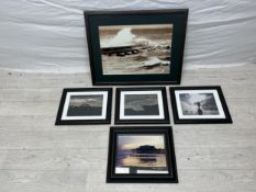 A set of five contemporary framed and glazed photographs. H.42 W.55cm. Largest.