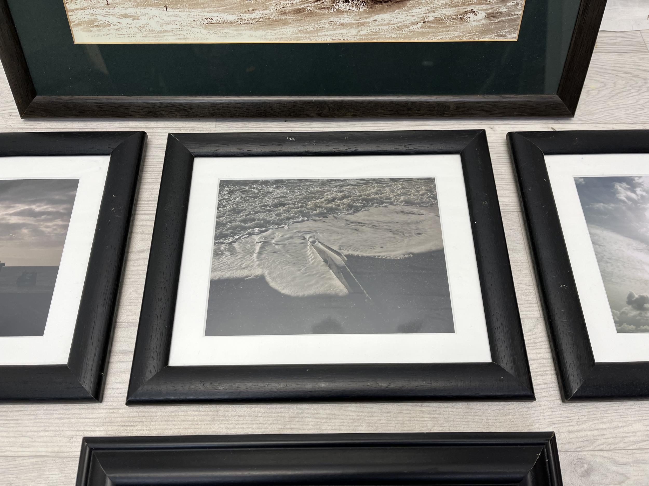 A set of five contemporary framed and glazed photographs. H.42 W.55cm. Largest. - Image 3 of 6