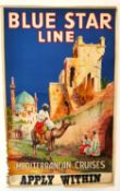 After Maurice Randall, British (1865 - 1950), early 20th century 'Blue Star Line' travel poster