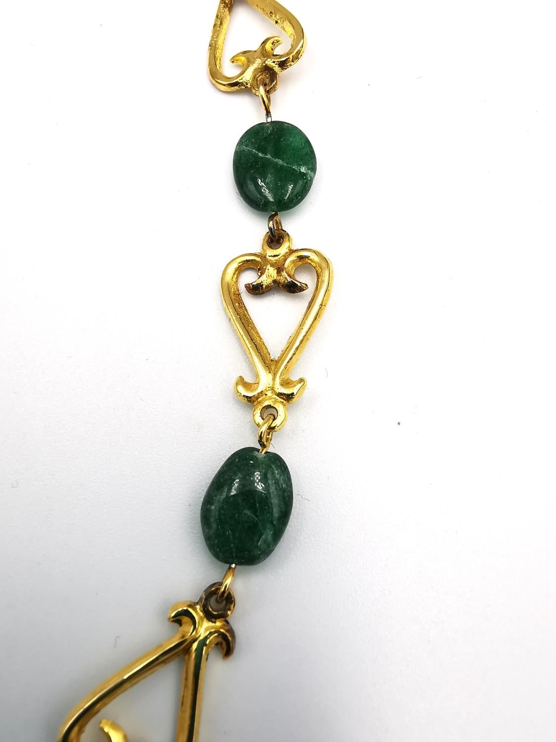 A boxed Past Times necklace based on a Roman Lyre necklace from 2nd century AD, gold plated on - Image 7 of 7