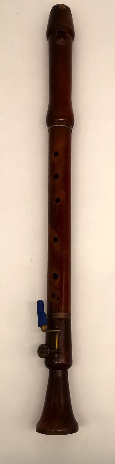 A cased collection of five recorders, a 1970s Schotts 'Concert' three-piece tenor, a fruitwood - Image 3 of 37