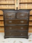 A Lombok chest of drawers. H.121 W.108 D.56cm.