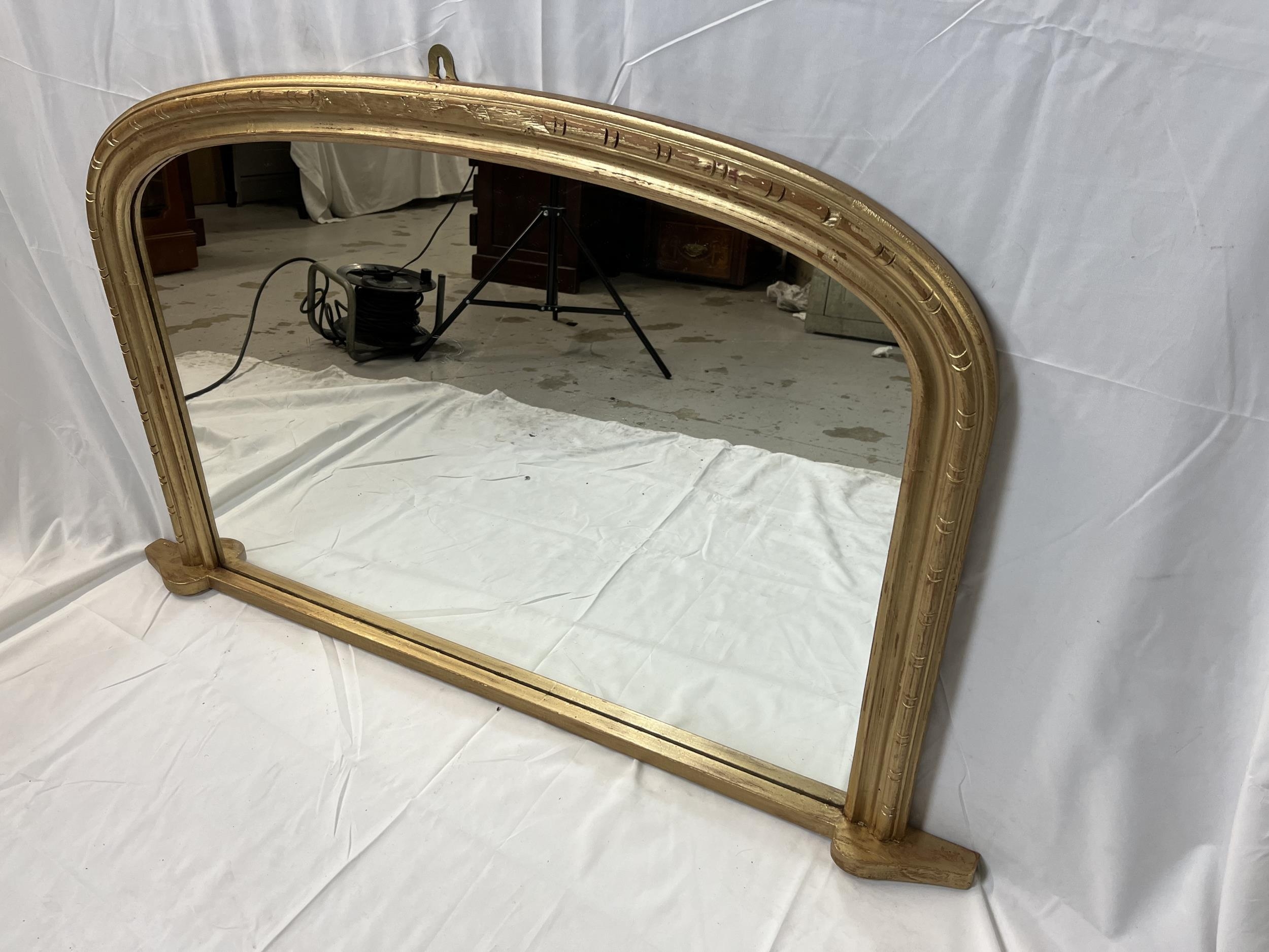 Overmantel mirror, 19th century style gilt framed. H.67 W.115cm. - Image 3 of 4