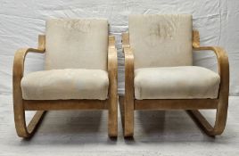Alvar Aalto (1898-1976), a pair of Model 402 armchairs from a 1933 design for Finmar Ltd.