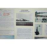 Concord memorabilia, to include photographs and letters, including one from the Prime Minister,