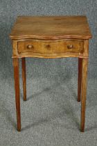 Side table, 19th century mahogany. H.73 W.53 D.15cm.