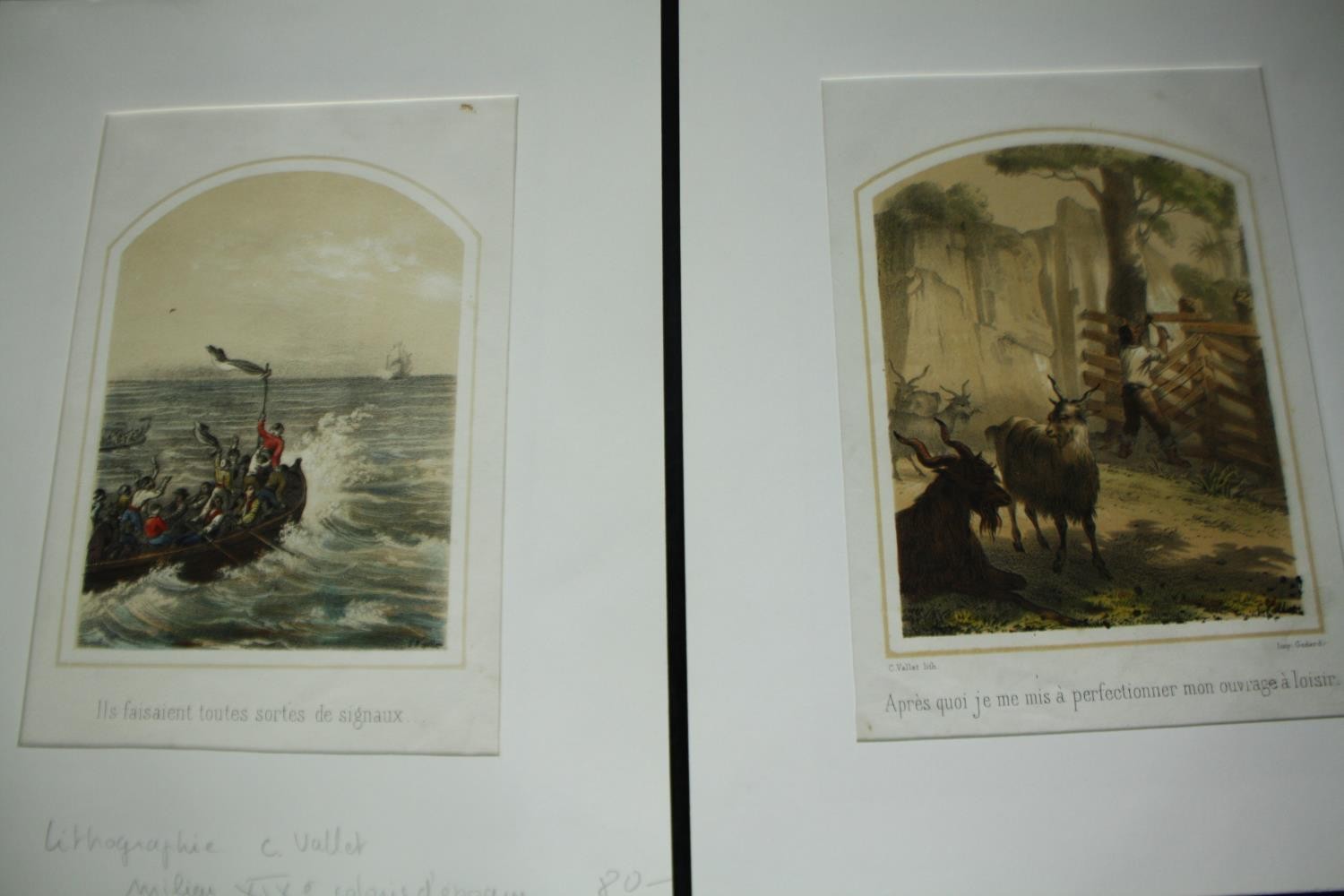 A set of six 19th century hand coloured engravings; French colonial subjects. H.32 W.25cm. (each) - Image 3 of 10