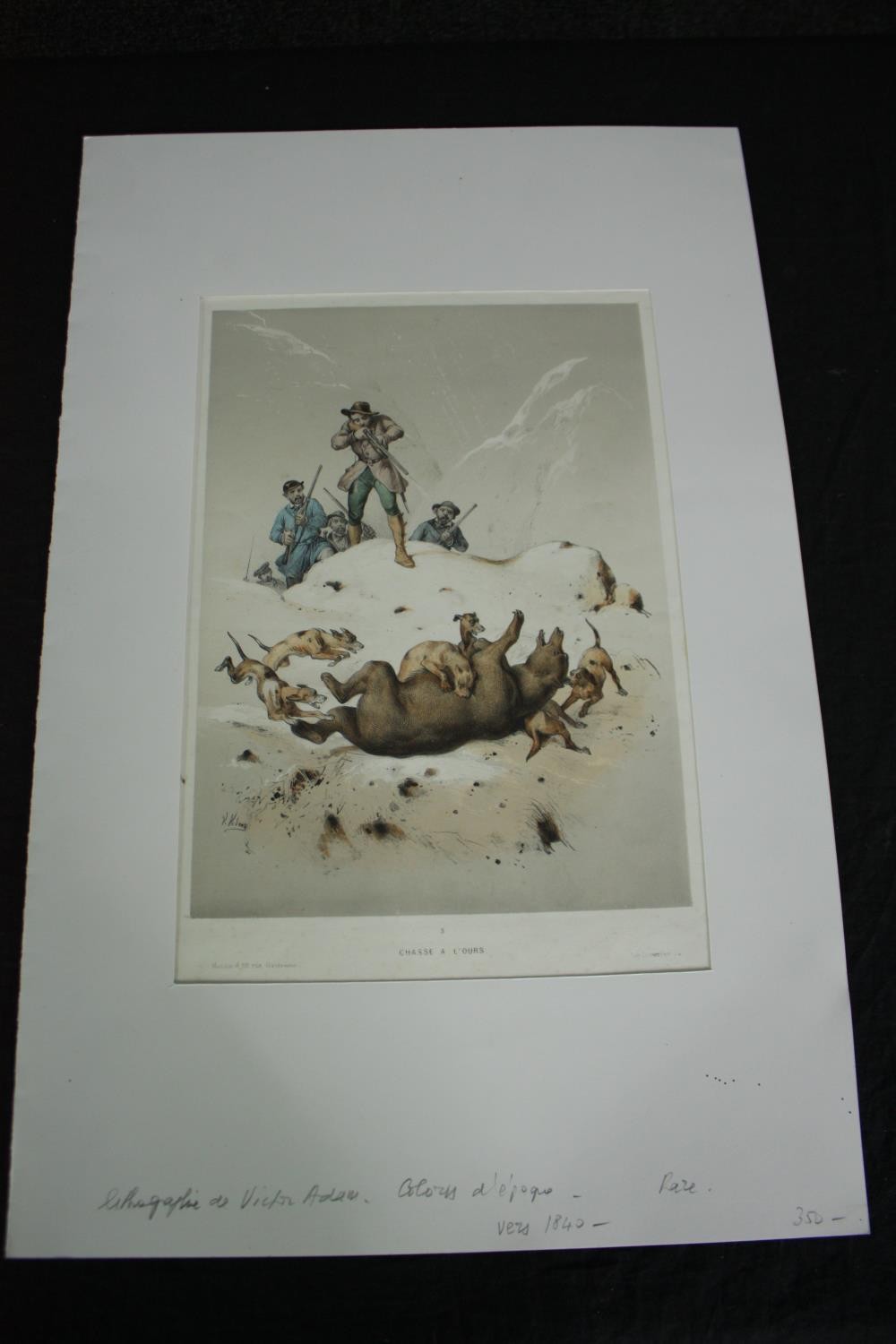 Two 19th century French hand coloured engravings. H.51 W.33cm. (each) - Image 7 of 7