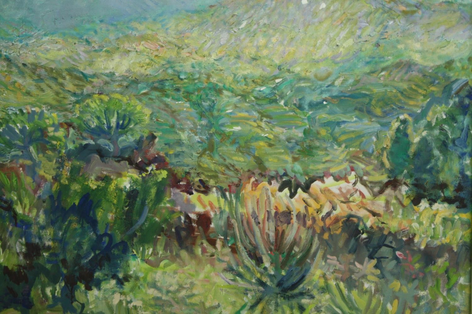 Oil on canvas, mountainous landscape, signed Vicky Penfold. H.70 W.83cm along with a similar - Image 8 of 10
