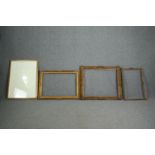 A collection of four picture frames. H.80 W.90cm. (largest).