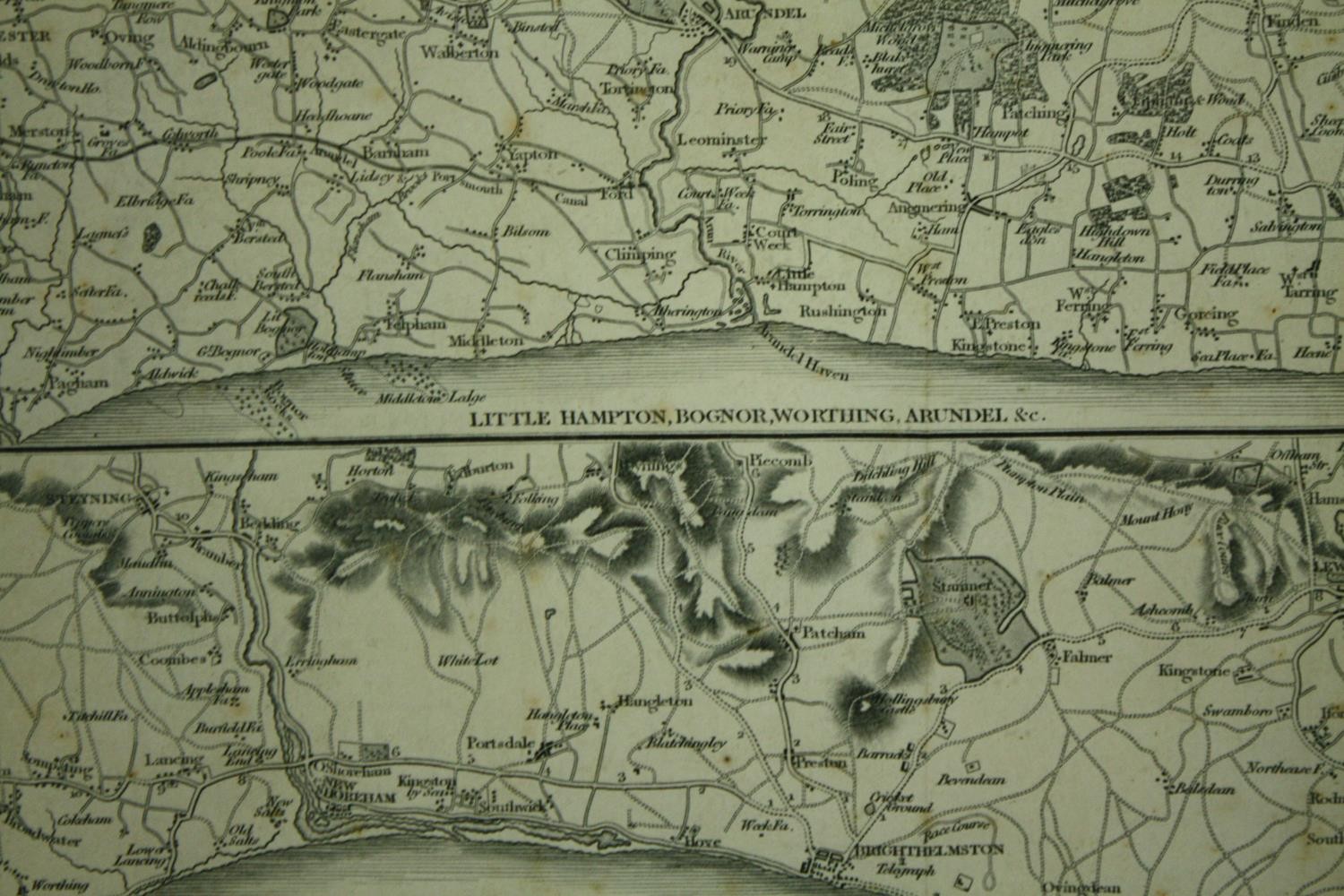 Two 19th century framed and glazed maps. H.32 W.42cm. (Largest) - Image 3 of 4