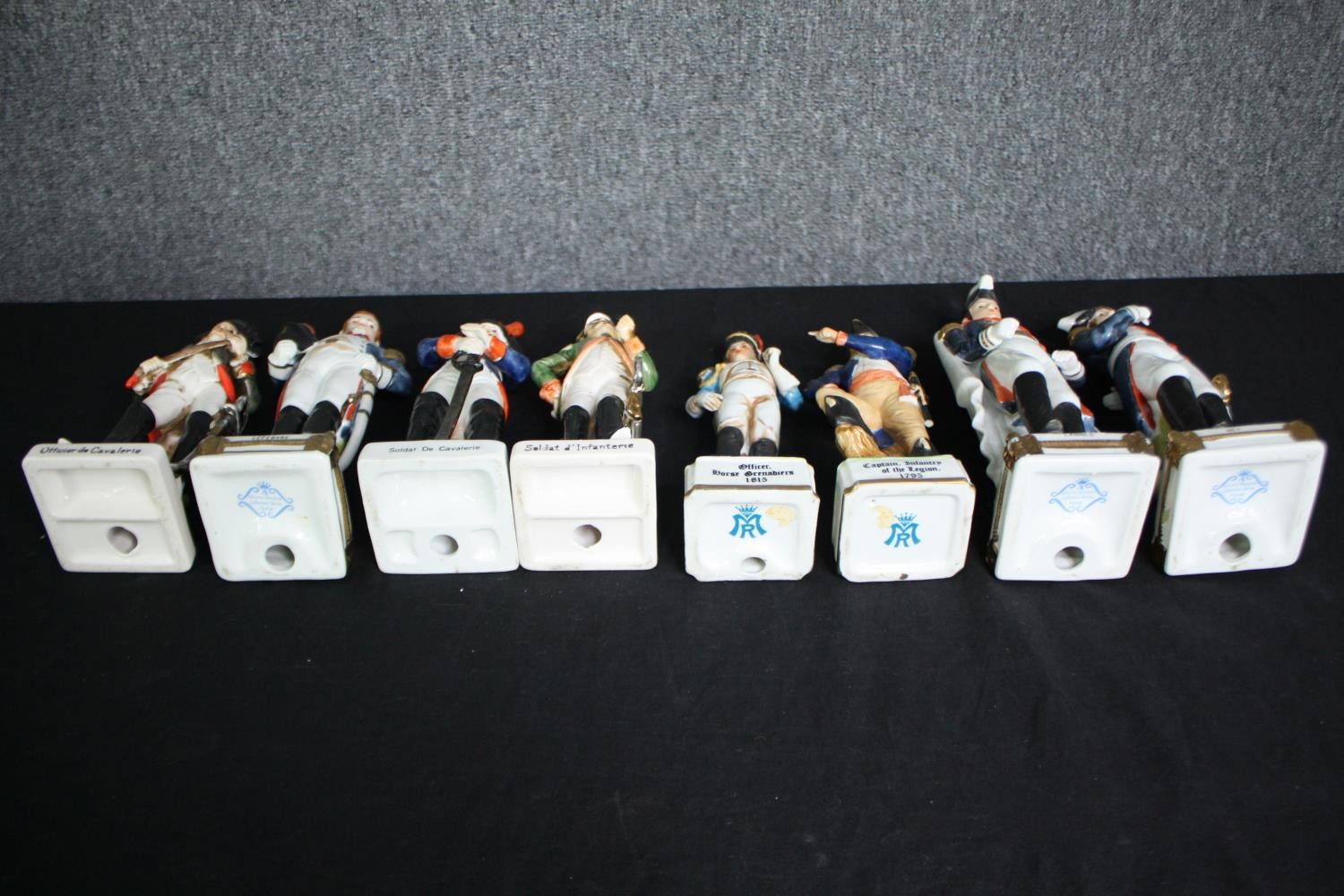 A collection of ceramic 19th century style soldiers, Alfretto, Brinton etc. H.23cm. (largest) - Image 6 of 10