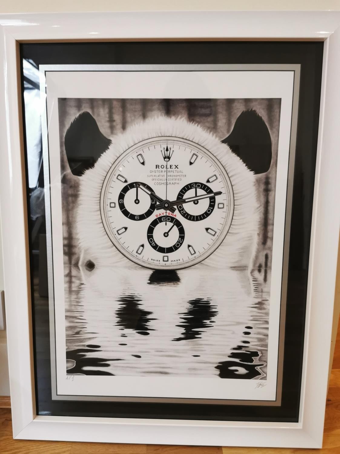 Days Studio 77, Rolex Daytona "Panda" , artists proof print , signed and marked A.P. Framed and - Image 2 of 8