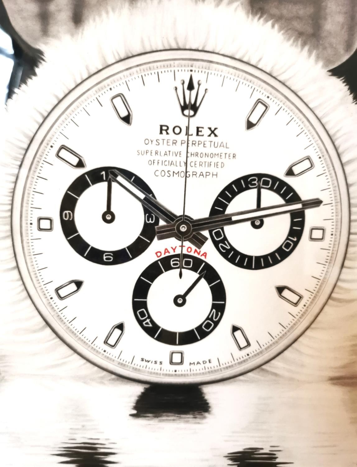 Days Studio 77, Rolex Daytona "Panda" , artists proof print , signed and marked A.P. Framed and - Image 3 of 8