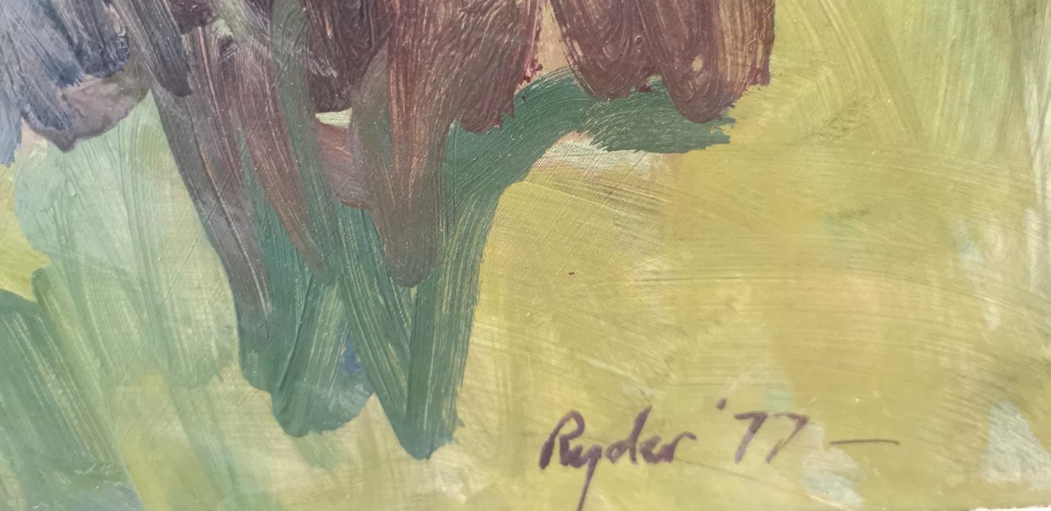 Susan Ryder, British, (1944-), oil on board of country garden, signed and dated. H.137 W.106cm. - Image 9 of 11