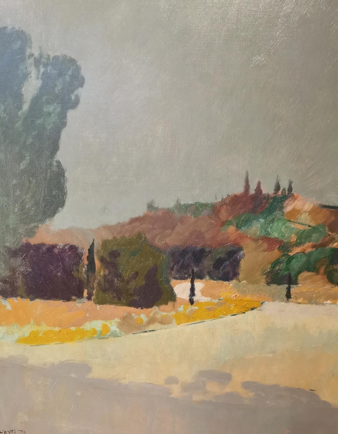 Colin Hayes RA RBA, British, (1919 - 2003), oil on canvas, continental landscape. Signed and dated - Image 6 of 9