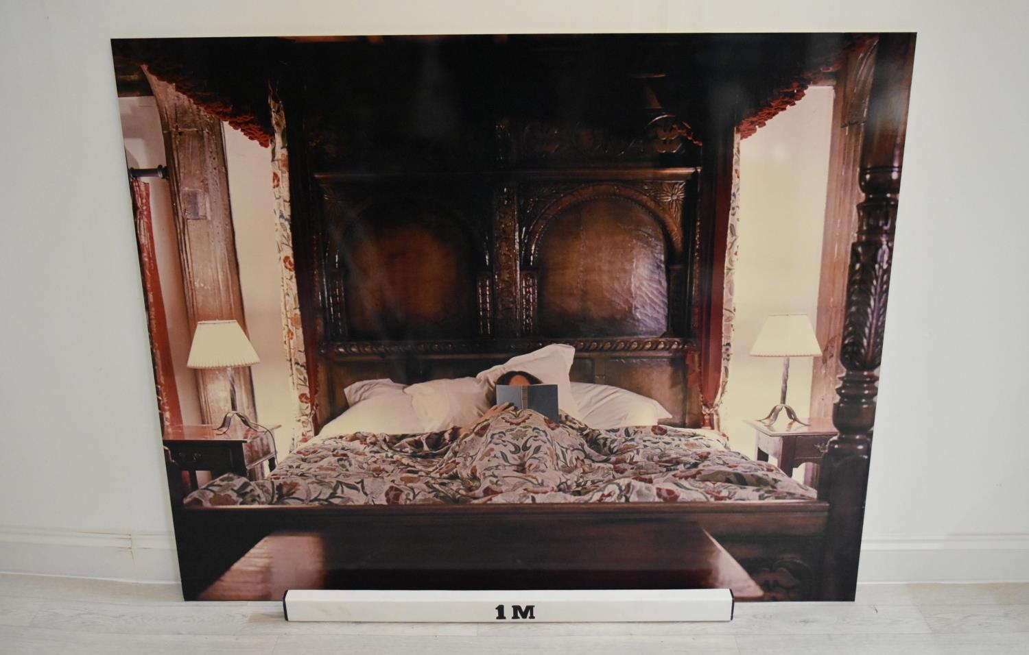 Brian Every (Contemporary) Lady in an oak four poster bed, coloured photograph mounted on acrylic - Image 2 of 3