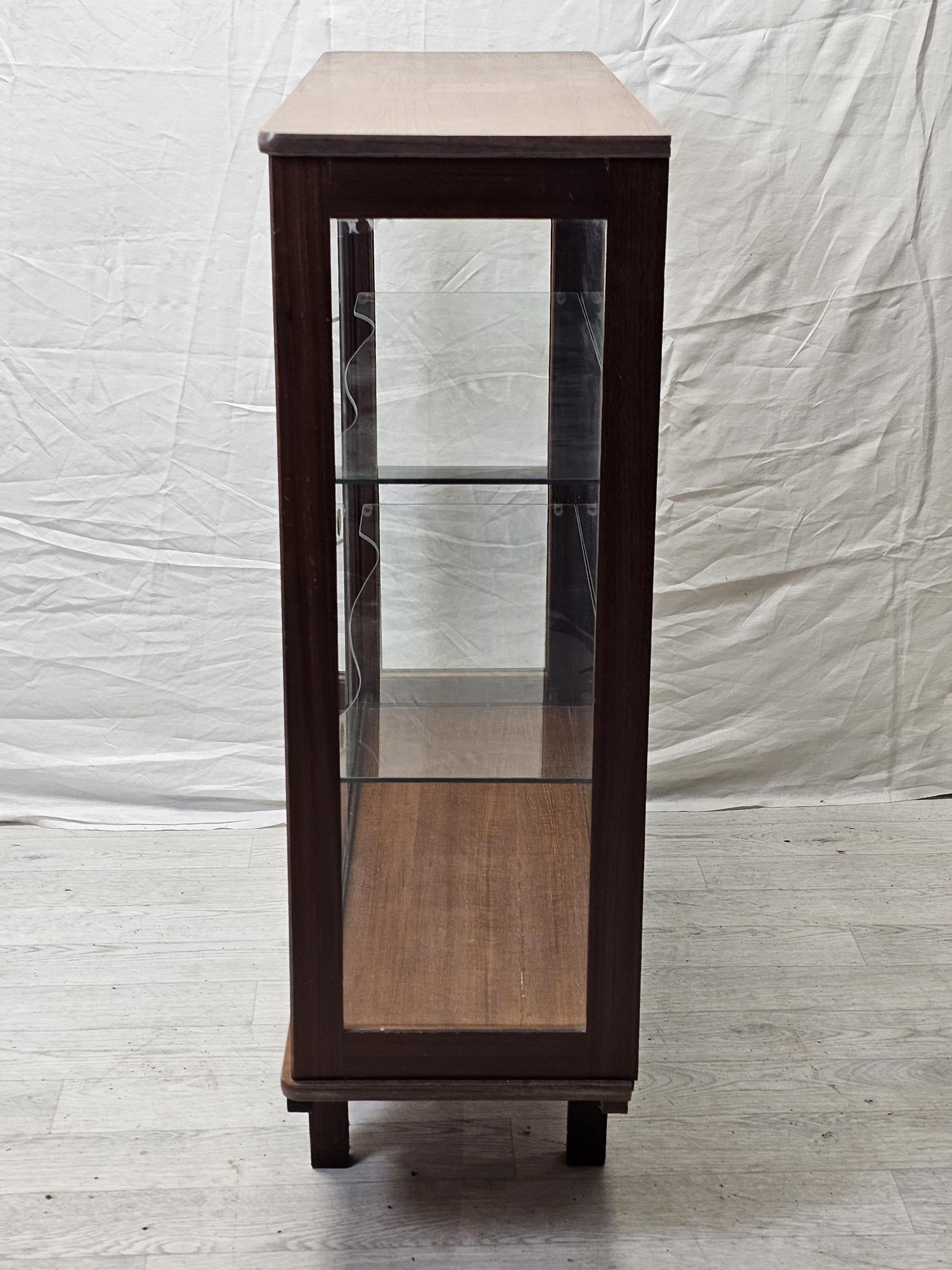 Display cabinet, mid century vintage teak. H.98 W.78 D.39cm. - Image 5 of 5