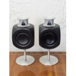 A pair of Bang and Olufsen Beolab 3 active speakers. H.33 W.14 D.17cm.