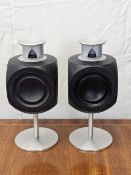 A pair of Bang and Olufsen Beolab 3 active speakers. H.33 W.14 D.17cm.