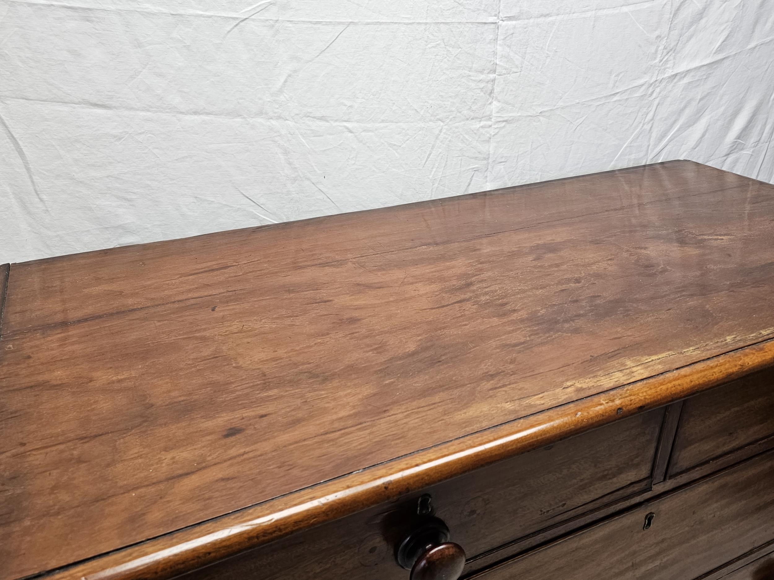 Chest of drawers, 19th century mahogany. H.103 W.121 D.60cm. - Image 4 of 9