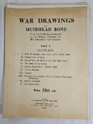 A collection of 35 Muirhead Bone prints, war drawings. H.53 W.39cm.