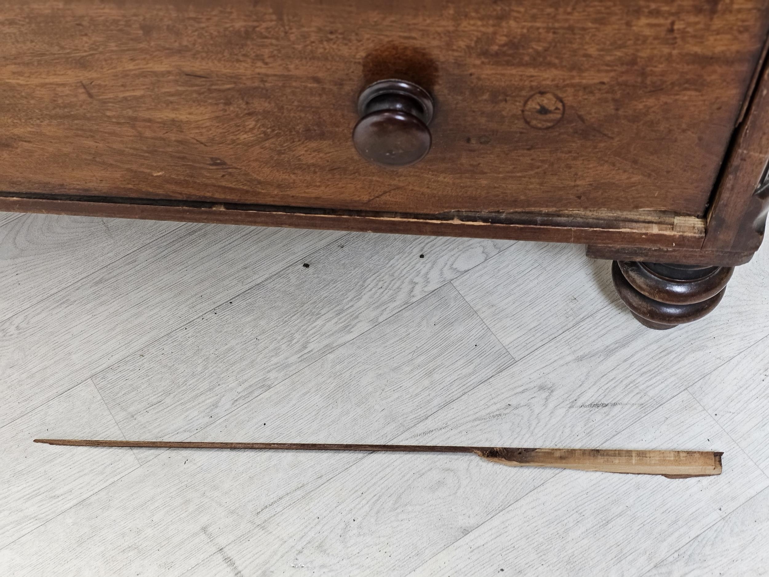 Chest of drawers, 19th century mahogany. H.103 W.121 D.60cm. - Image 9 of 9