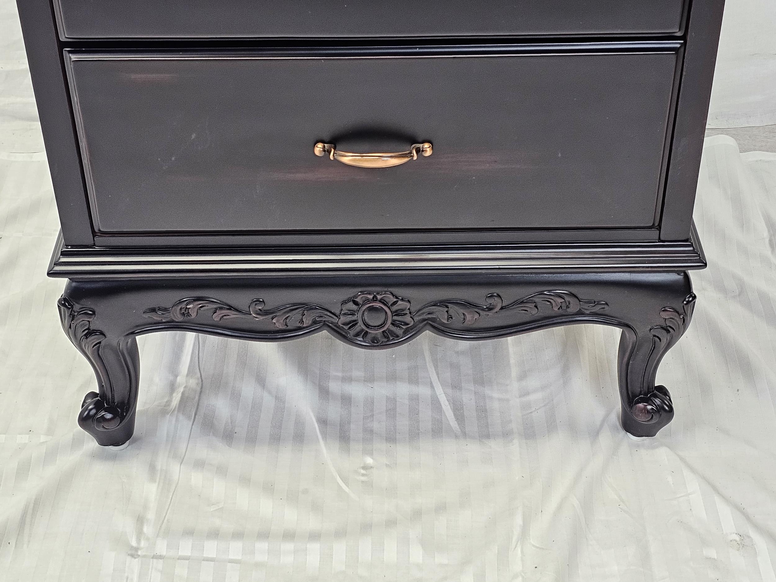 A contemporary 19th century style tall chest. H.151 W.60 D.58cm. - Image 7 of 11