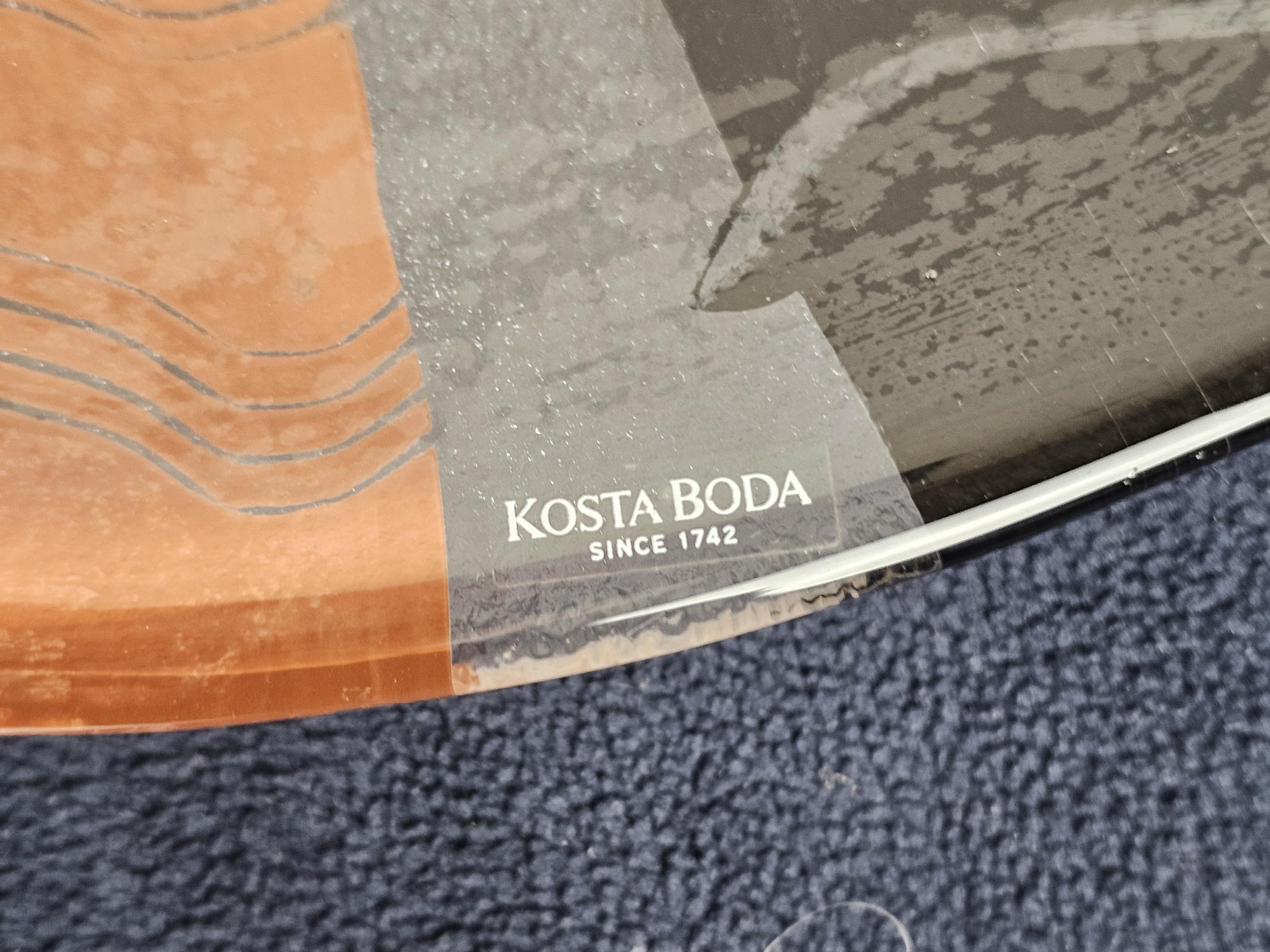 A Kosta Boda art glass platter. W.40cm. - Image 8 of 8