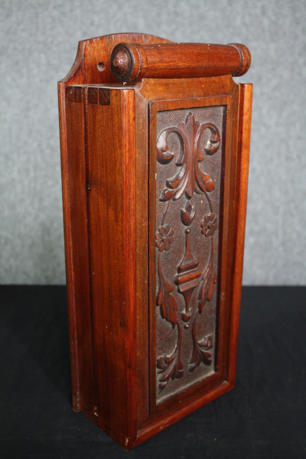 A 19th century parquetry table top cabinet, a Chinere lacquered miniature chest and a Victorian - Image 10 of 11