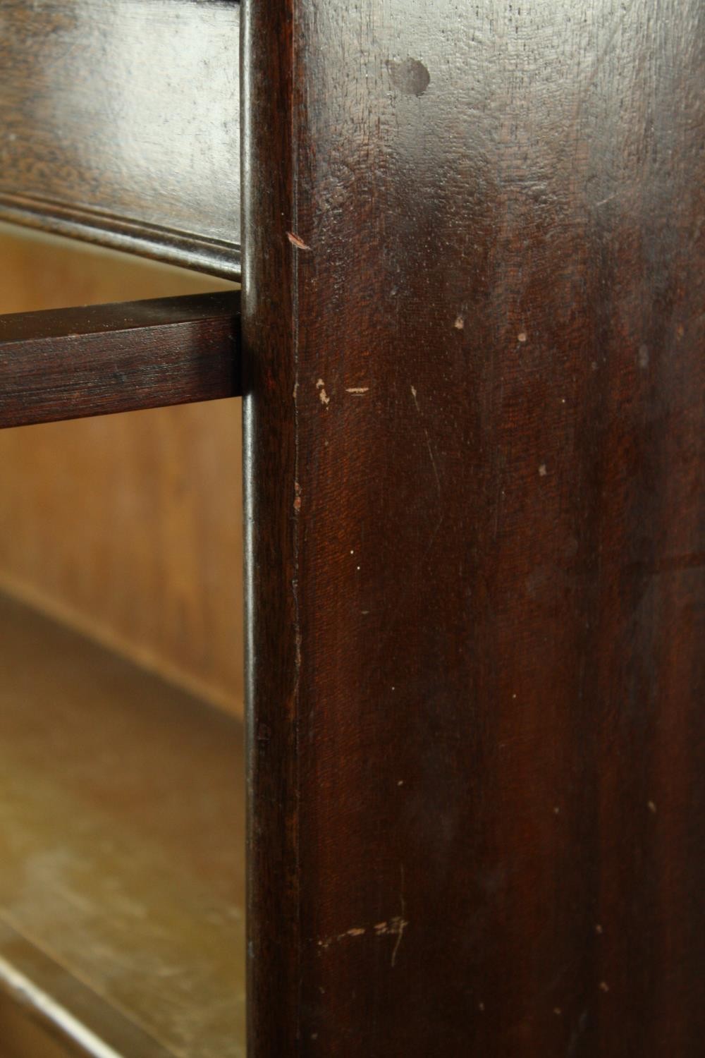 Bookcase, mid century Globe Wernicke style mahogany in four sections with maker's mark to the - Image 7 of 8